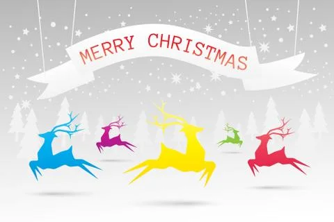 Merry christmas background Stock Illustration