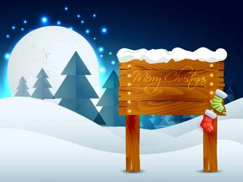 Merry christmas background Stock Illustration