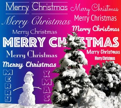 Merry christmas background Stock Illustration