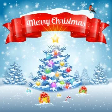 Merry Christmas Background Stock Illustration
