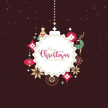 Merry Christmas background Illustrazione stock