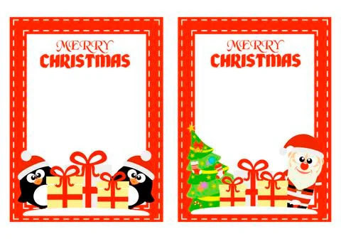 Merry Christmas background set Stock Illustration