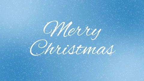 Merry Christmas background with snowfall Stock Footage 142173536