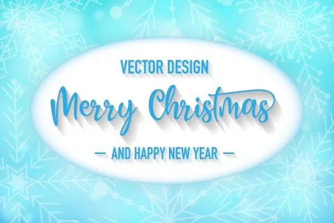 Merry christmas background with snowflake, vectorfile Stock Illustration