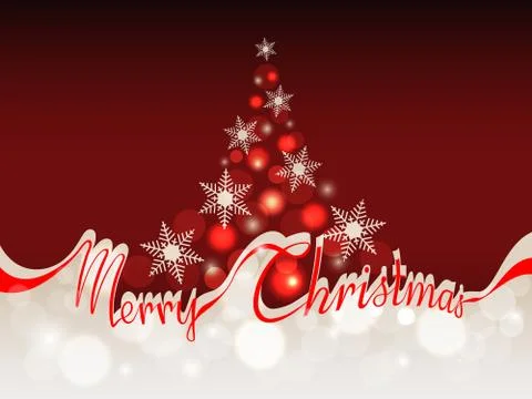 Merry Christmas background with space for text Stock Illustration