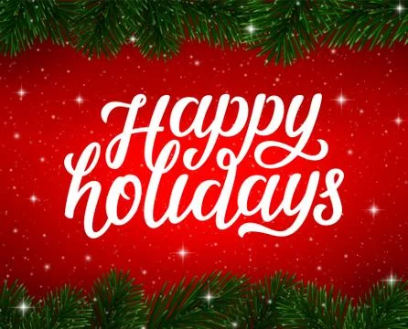 Merry Christmas background. Vector greeting card Stock Illustration