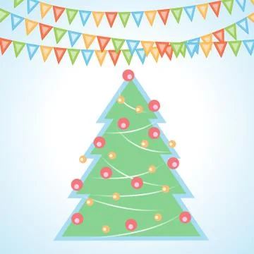 Merry Christmas background. Vector Stock Illustration
