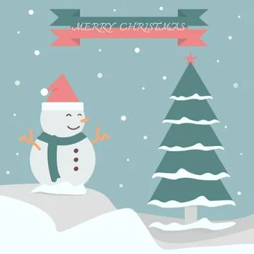 Merry christmas background vector for make banner Stock Illustration