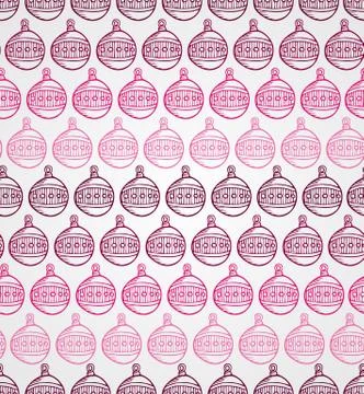 Merry christmas bauble seamless pattern background. eps10 file. Stock Illustration