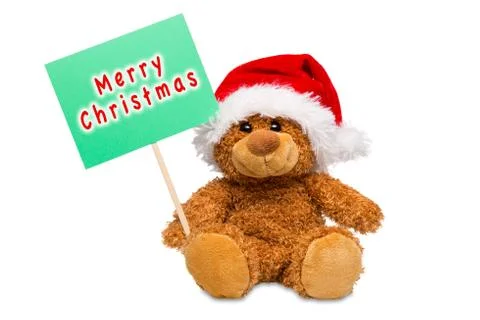 Merry Christmas bear Stock Photos