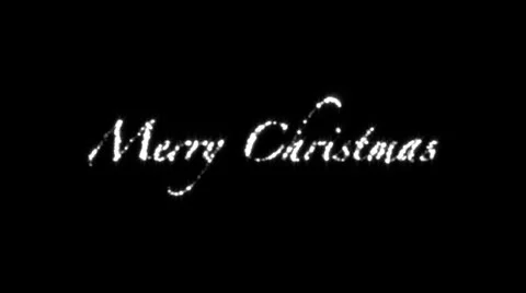 Merry Christmas Black Stock Footage 24707128