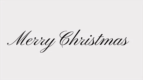 Merry Christmas black Stock Footage 140213853