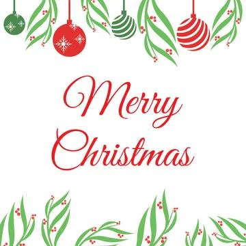 Merry christmas border Stock Illustration