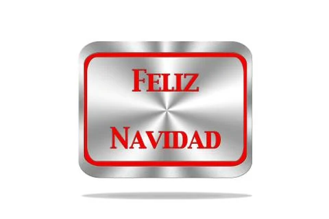 Merry christmas button. Stock Illustration