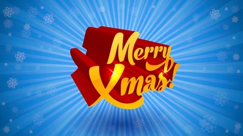 Merry Christmas calligraphy Stock Footage 99432040