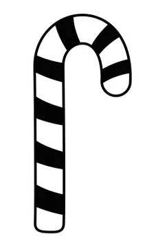 Merry christmas candy cane vector design Stock Illustration