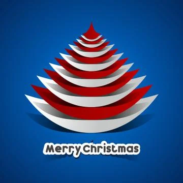 Merry Christmas Card Stock Illustration