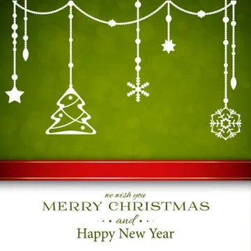 Merry christmas card Illustrazione stock
