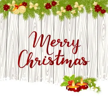 Merry Christmas card Stock Illustration