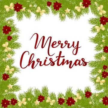 Merry Christmas card Illustrazione stock