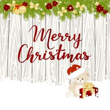 Merry Christmas card Stock-Illustration