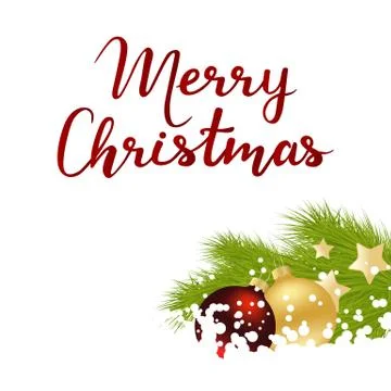Merry Christmas card Stock Illustration