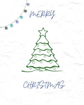 Merry Christmas card Stock Illustration