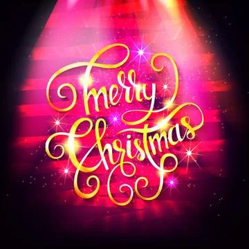 Merry christmas card Stock Illustration