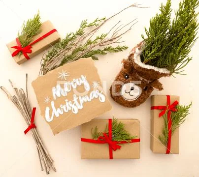 Merry Christmas card Stock Photos
