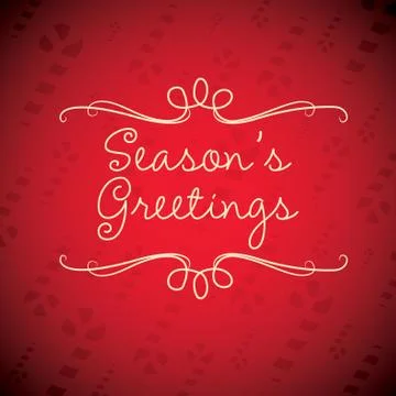 Merry Christmas card in vector format. Stock Illustration