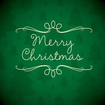 Merry Christmas card in vector format. Stock Illustration