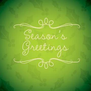 Merry Christmas card in vector format. Stock Illustration