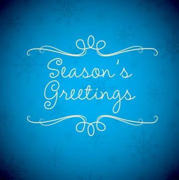 Merry Christmas card in vector format. Stock Illustration