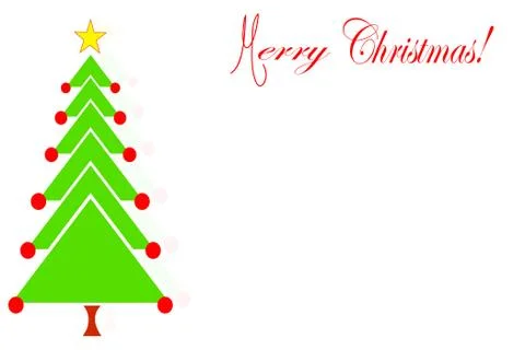Merry Christmas card vector Stock Illustration