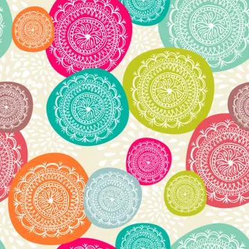 Merry christmas circle seamless pattern background. eps10 file. イラスト素材
