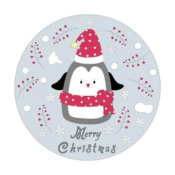 Merry Christmas cute(e) Stock Illustration