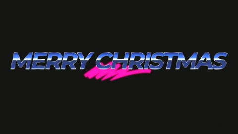 Merry Christmas on dark space Stock Footage 217417765