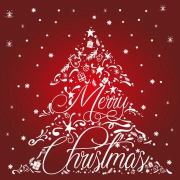 Merry Christmas decorations Stock Illustration