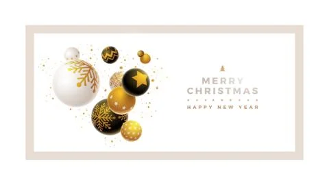 Merry Christmas Design Template Stock Illustration