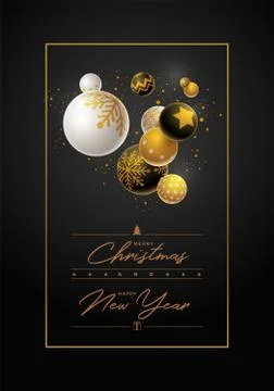 Merry Christmas Design Template Stock-Illustration