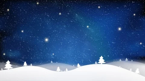 Merry Christmas of effect blue snows star light background on blue sky footage Stock Footage 83291311