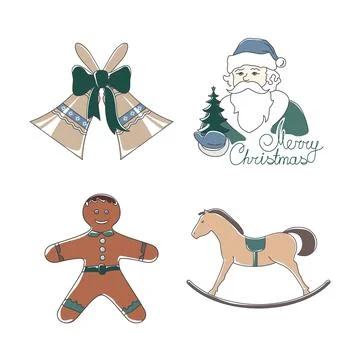 Merry Christmas elements Stock Illustration