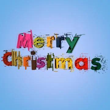 Merry Christmas explosion Stock Illustration