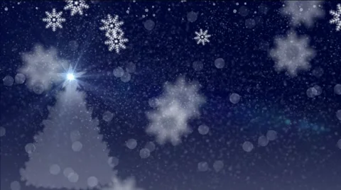 Merry christmas falling snow Stock Footage 57625398