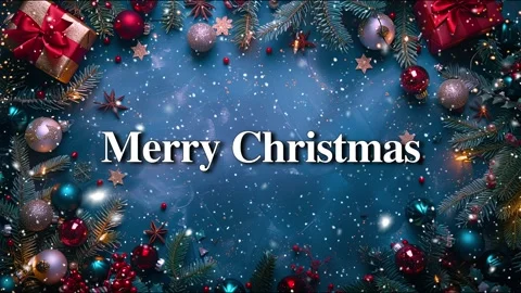 Merry Christmas. Falling snowflakes effect. Loop. Christmas snow. Noel. Snow. Stock Footage 275616834