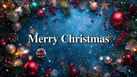 Merry Christmas. Falling snowflakes effect. Loop. Christmas snow. Noel. Snow. Stock Footage 275616836