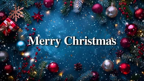 Merry Christmas. Falling snowflakes effect. Loop. Christmas snow. Noel. Snow. Stock Footage 275616843
