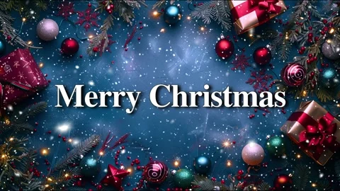 Merry Christmas. Falling snowflakes effect. Loop. Christmas snow. Noel. Snow. Stock Footage 275616987