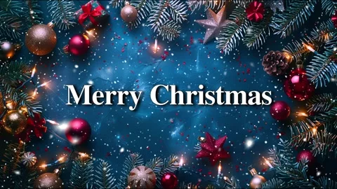 Merry Christmas. Falling snowflakes effect. Loop. Christmas snow. Noel. Snow. Stock Footage 275617005