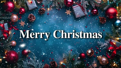 Merry Christmas. Falling snowflakes effect. Loop. Christmas snow. Noel. Snow. Stock Footage 275617009
